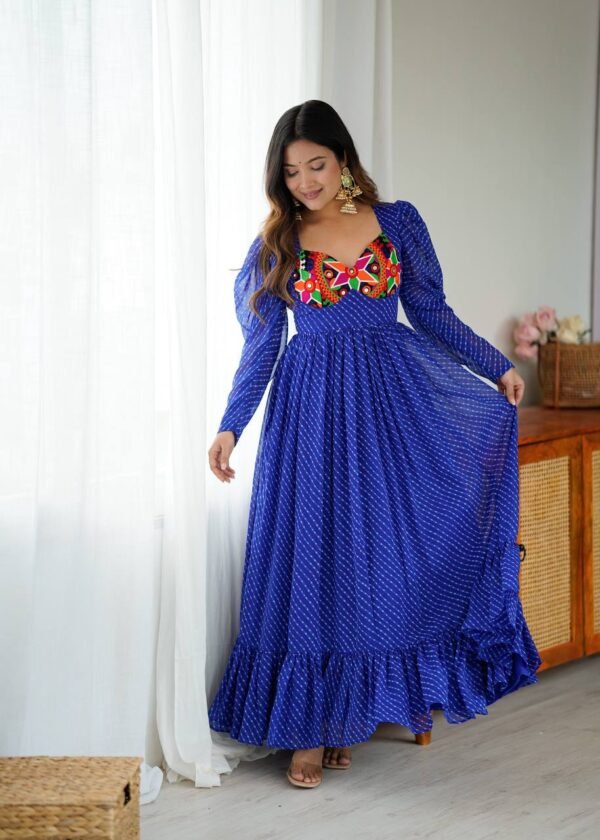 Beautiful Georgette Printed Gown