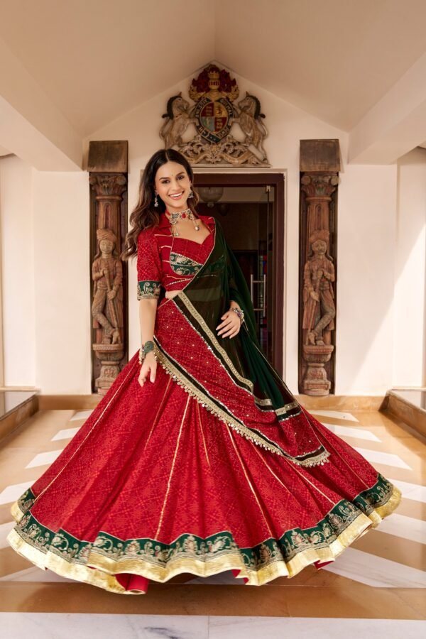 In Bandhej Printed Navratri Hit Design Itams