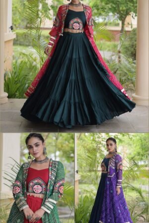 12 Meter Flair Rayon Lehenga Choli with Shrug