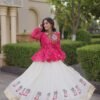 Kora Cotton Lehenga Choli with Gota-Lace