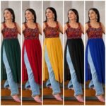 navratri special kurti with mirror work