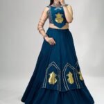 Pure Rayon Cotton Kalash Patch Work Lehenga Choli with Gota Patti Blouse