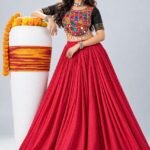 Pure Rayon Cotton Diamond Stone Work Lehenga Choli with 6 Meter Flair