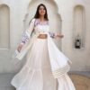 Reyon Gota Patti Embroidery Lehenga Choli with 6 Meter Flair